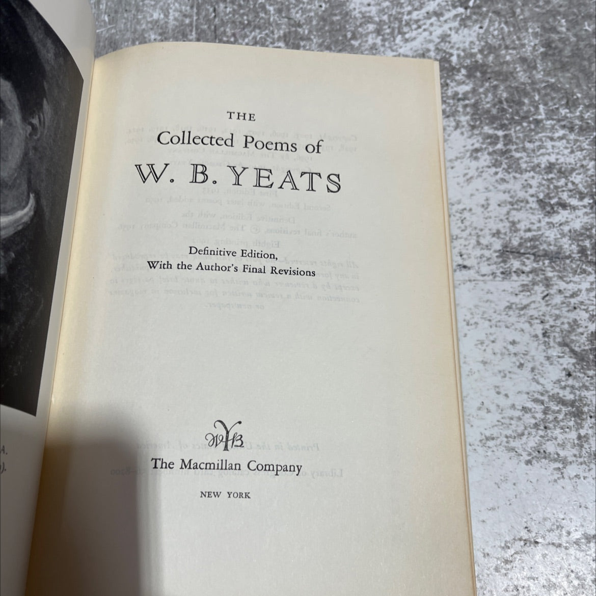 the collected poems of w. b. yeats book, by w. b. yeats, 1956 Hardcover image 2
