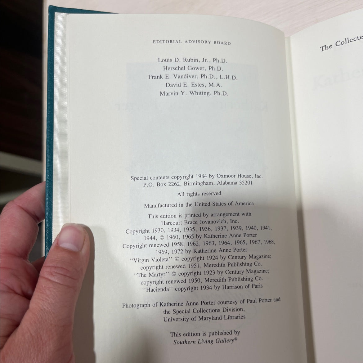 the collected stories of katherine anne porter book, by katherine anne porter, 1984 Leather image 3