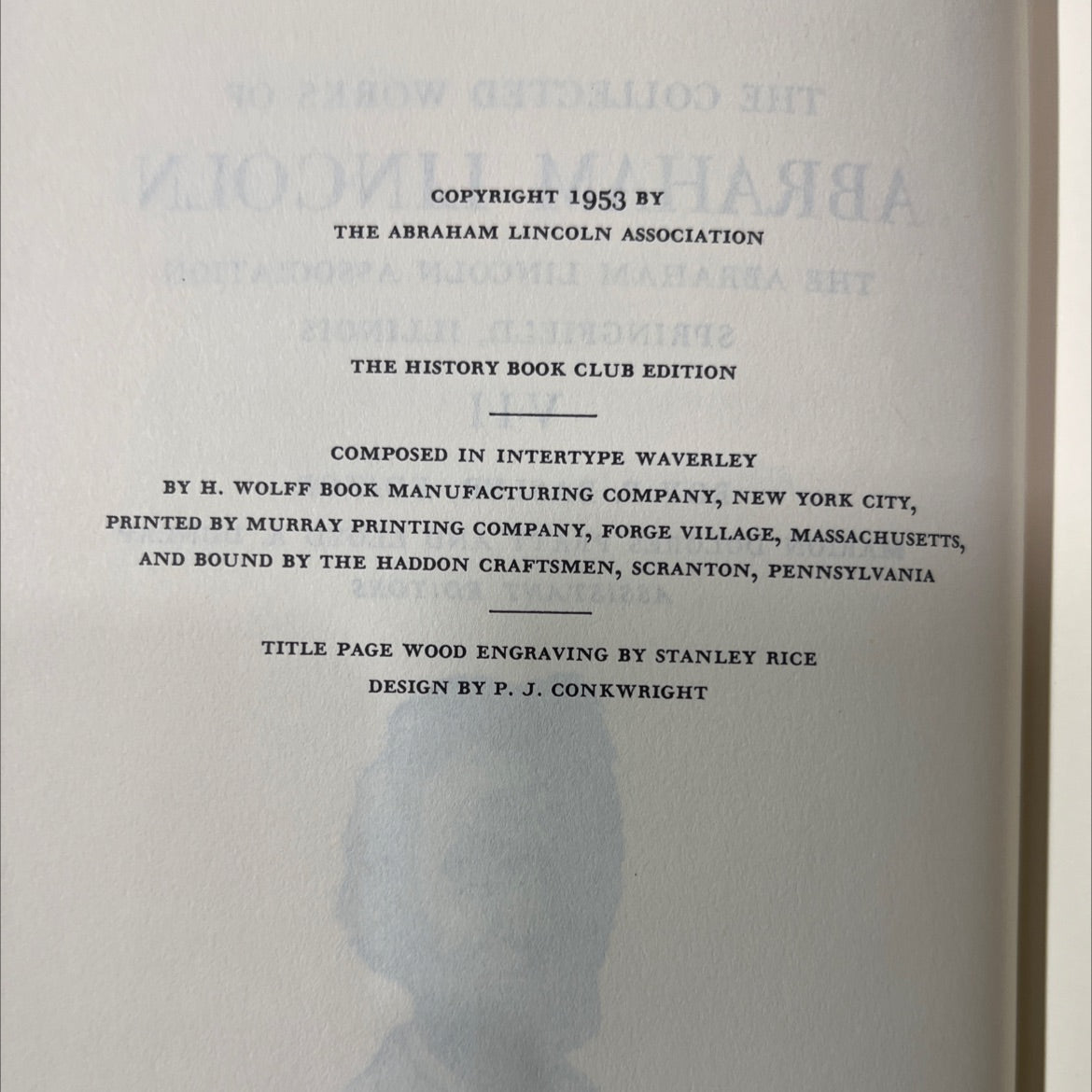 the collected works of abraham lincoln book, by abraham lincoln, 1953 Hardcover image 3