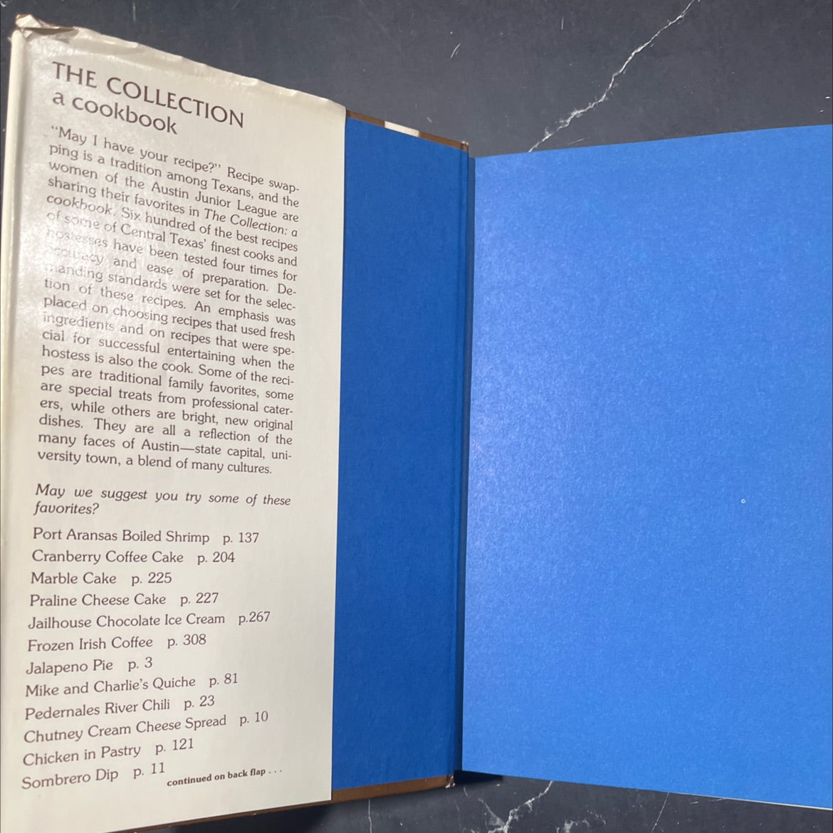 the collection a cookbook book, by the junior league of austin, inc., 1976 Hardcover image 4