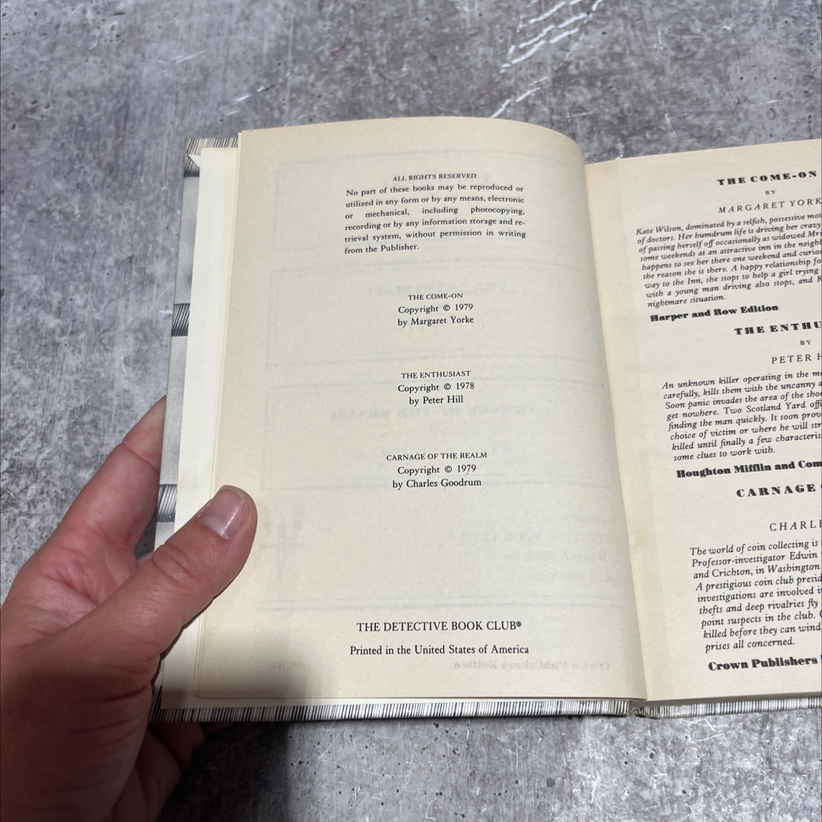 the come-on book, by margaret yorke, 1979 Hardcover image 3