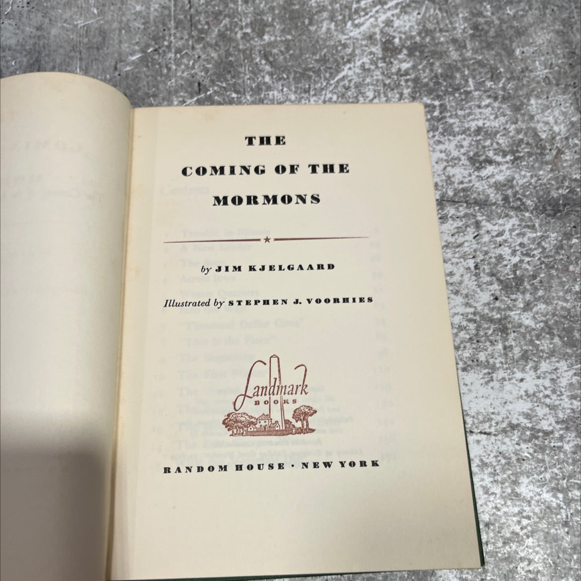 the coming of the mormons book, by jim kjelgaard, 1953 Hardcover image 2