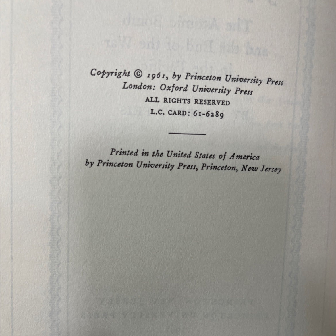 the coming of the war between the states book, by herbert feis, 1961 Hardcover image 3