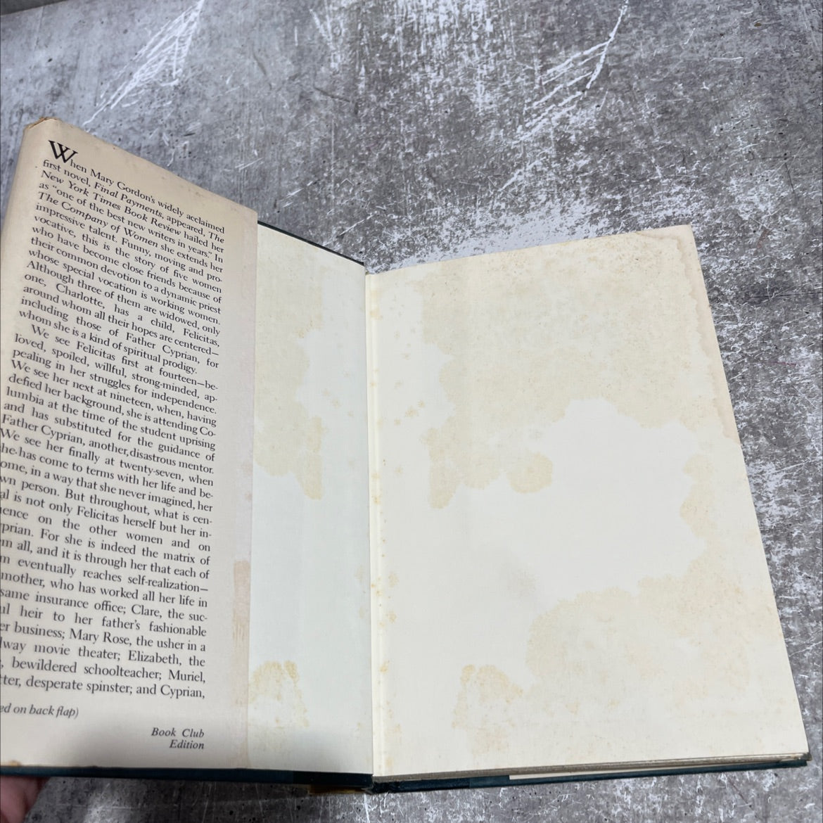 the company of women book, by mary gordon, 1980 Hardcover image 4
