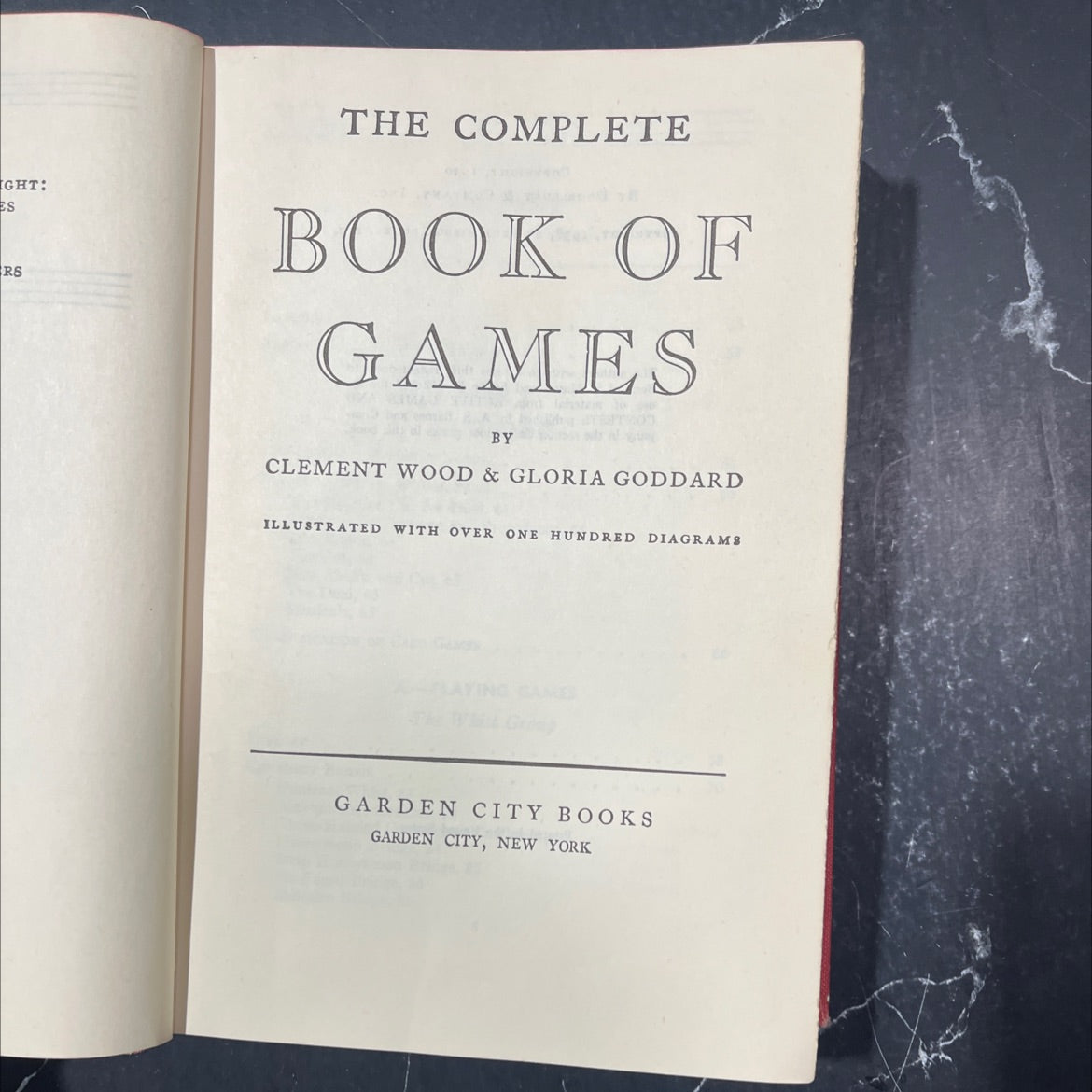 the complete book of games book, by clement wood & gloria goddard, 1940 Hardcover image 2