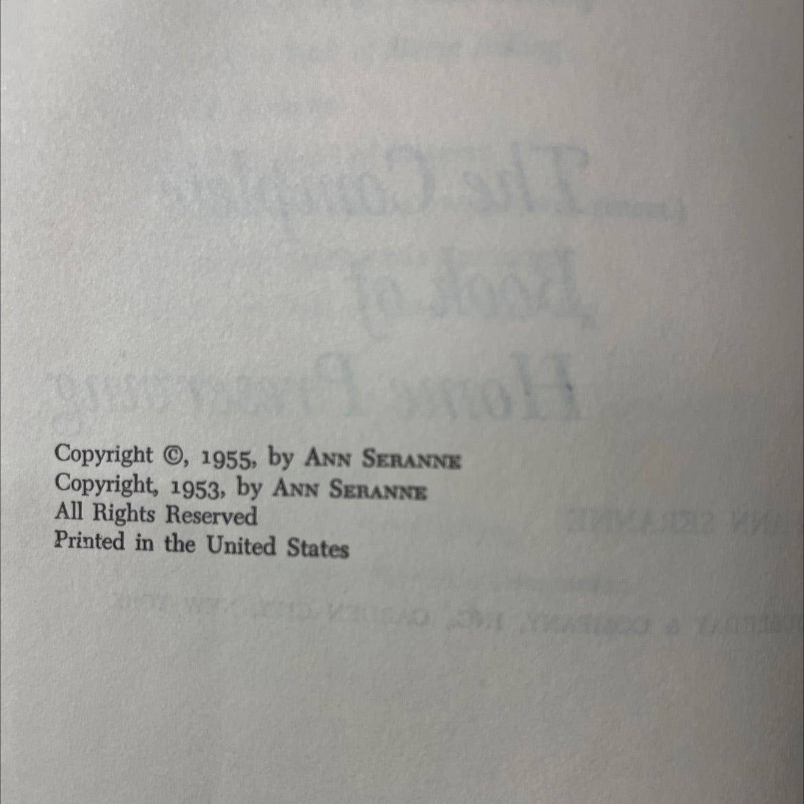 the complete book of home preserving book, by ann seranne, 1955 Hardcover image 3