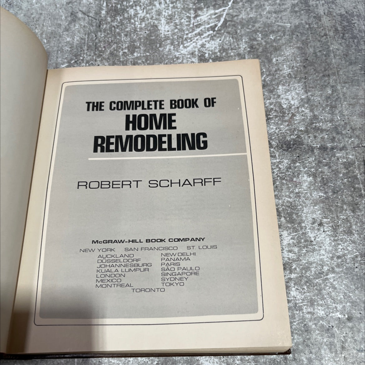 the complete book of home remodeling book, by robert scharff, 1975 Hardcover image 2