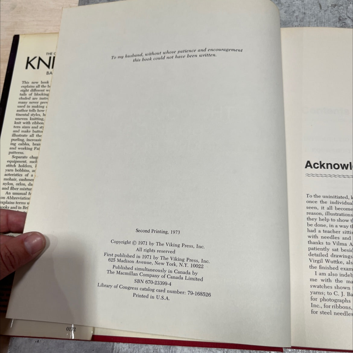the complete book of knitting book, by barbara abbey, 1973 Hardcover image 3