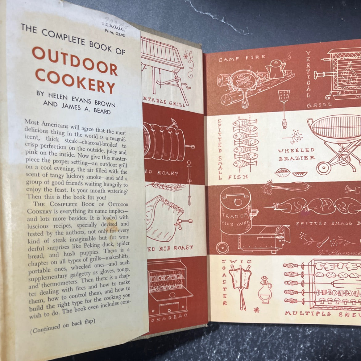 the complete book of outdoor cookery book, by helen evans brown and james a. beard, 1955 Hardcover image 4