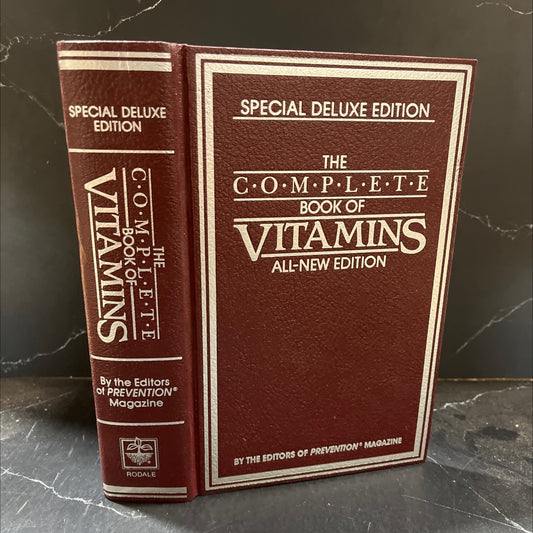 the complete book of vitamins all new edition book, by editors of prevention magazine, 1984 Hardcover image 1