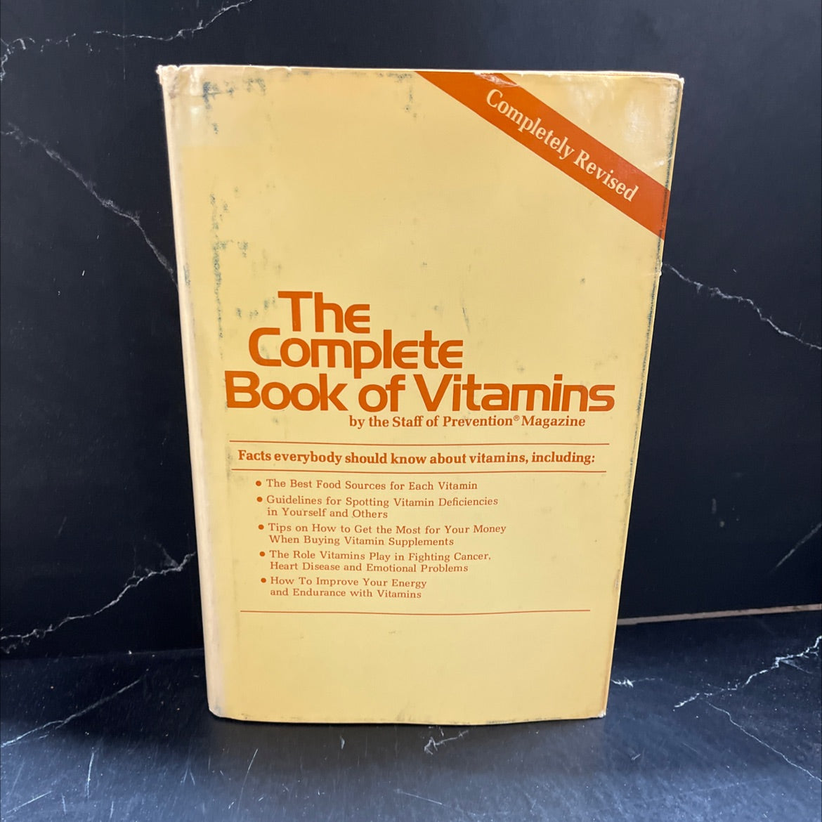 the complete book of vitamins book, by staff of prevention magazine, 1977 Hardcover image 1