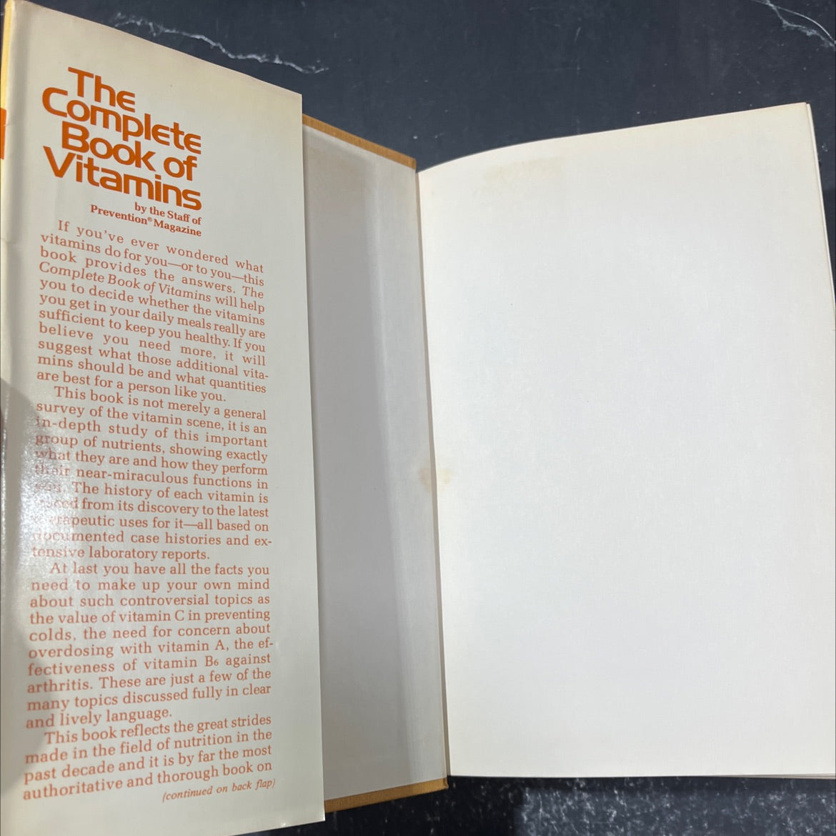 the complete book of vitamins book, by staff of prevention magazine, 1977 Hardcover image 4