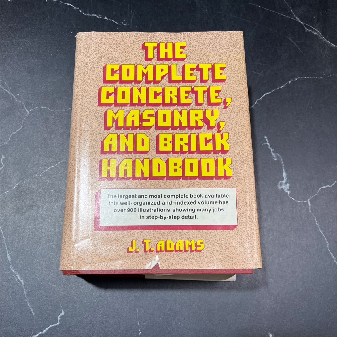 the complete concrete masonry and brick handbook book, by J. T. Adams, 1979 Hardcover image 1