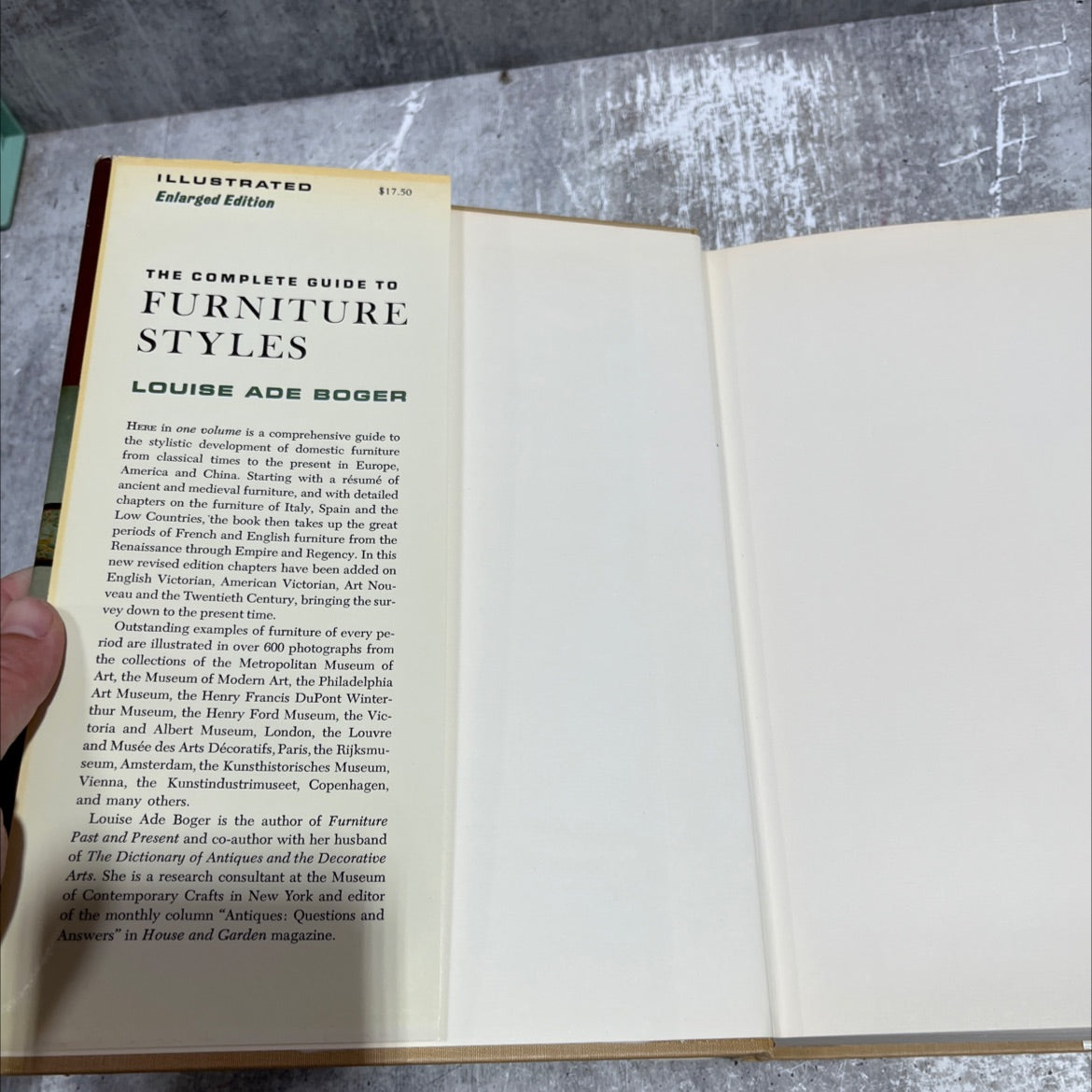 the complete guide to furniture styles enlarged edition book, by louise ade boger, 1969 Hardcover image 4