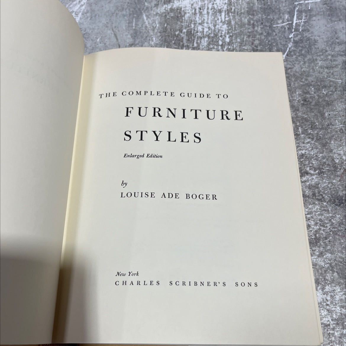 the complete guide to furniture styles enlarged edition book, by louise ade boger, 1969 Hardcover image 2