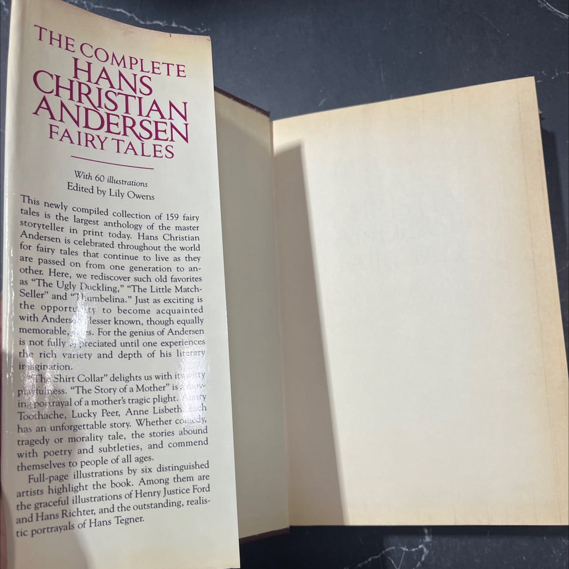 the complete hans christian andersen fairy tales book, by Hans Christian Andersen, 1981 Hardcover image 4