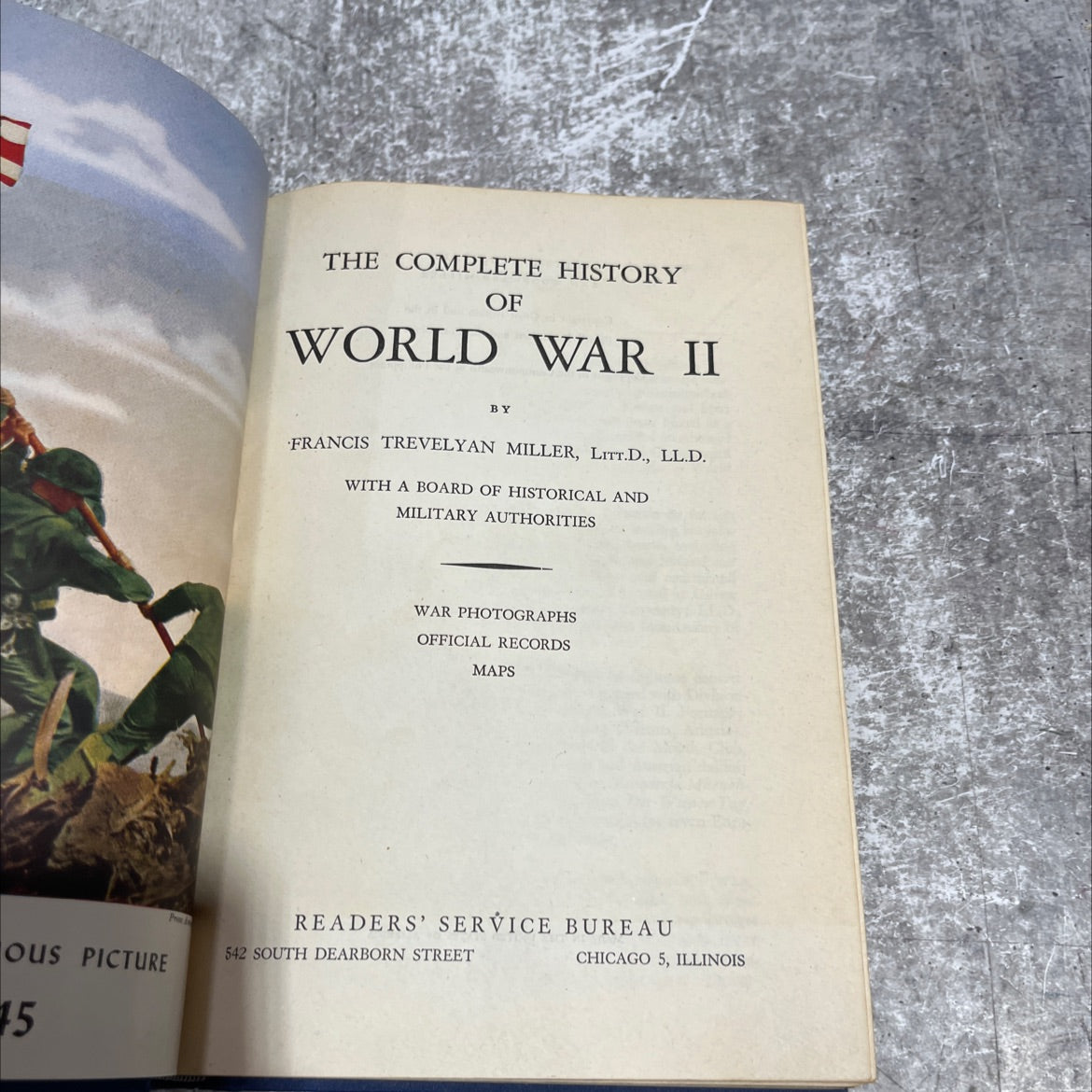 the complete history of world war ii book, by francis trevelyan miller, 1945 Hardcover image 2
