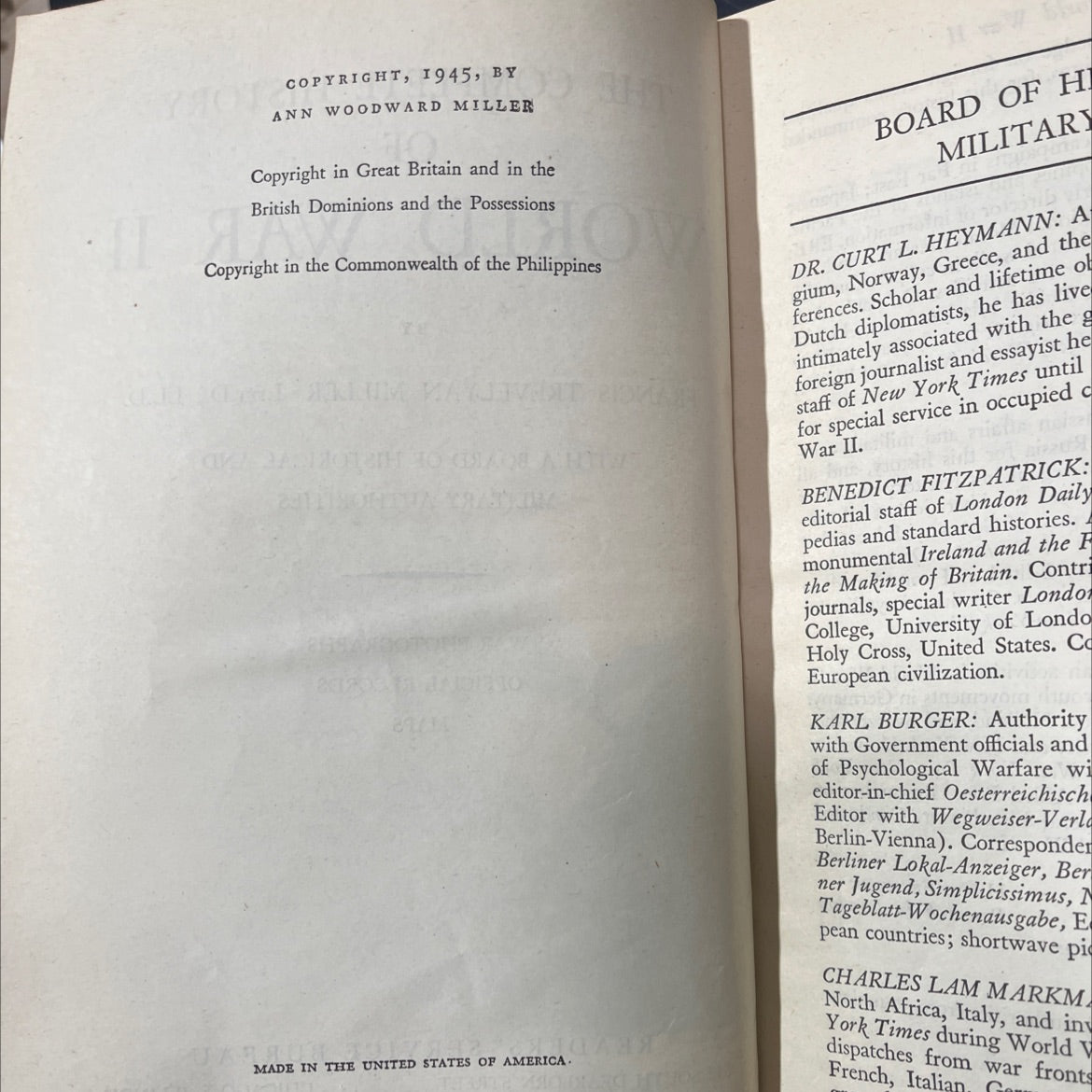 the complete history of world war ii book, by francis trevelyan miller, 1945 Hardcover image 3