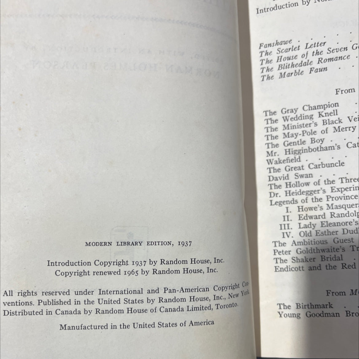 the complete novels and selected tales of nathaniel hawthorne book, by nathaniel hawthorne, 1965 Hardcover image 3