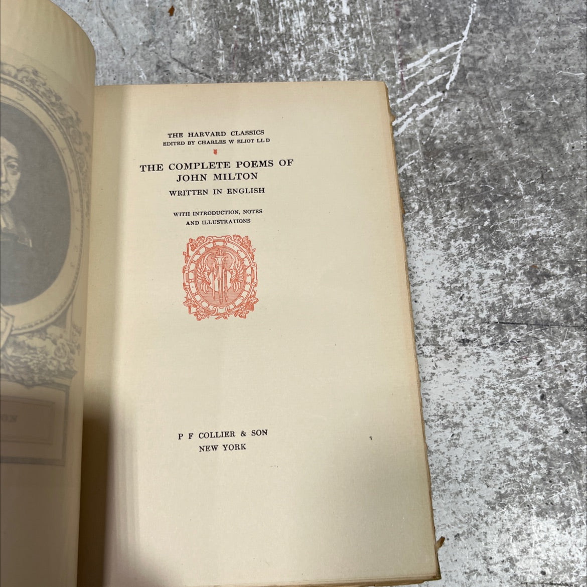 the complete poems of john milton book, by john milton, 1909 Hardcover image 2