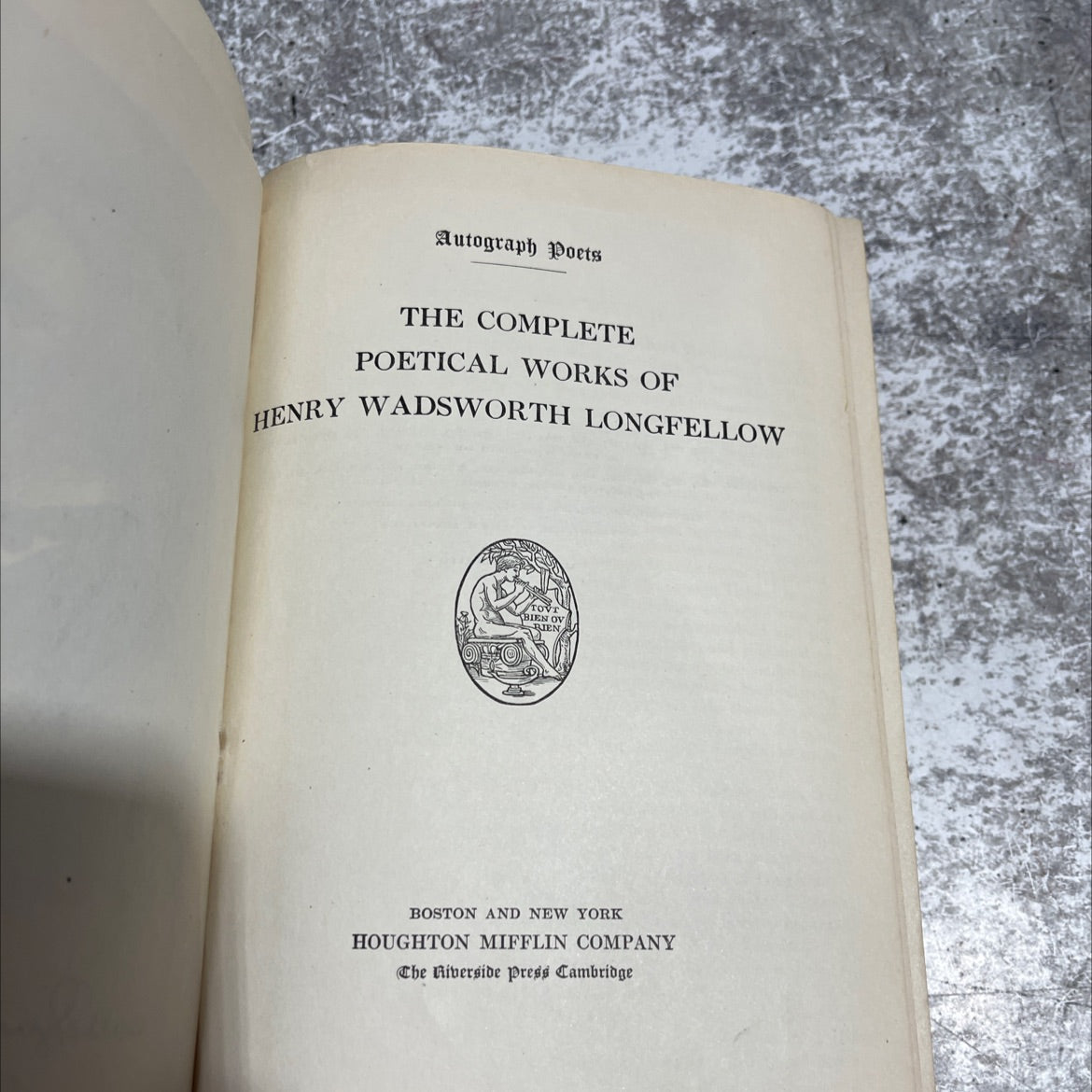 the complete poetical works of henry wadsworth longfellow book, by henry wadsworth longfellow, 1920 Hardcover image 2