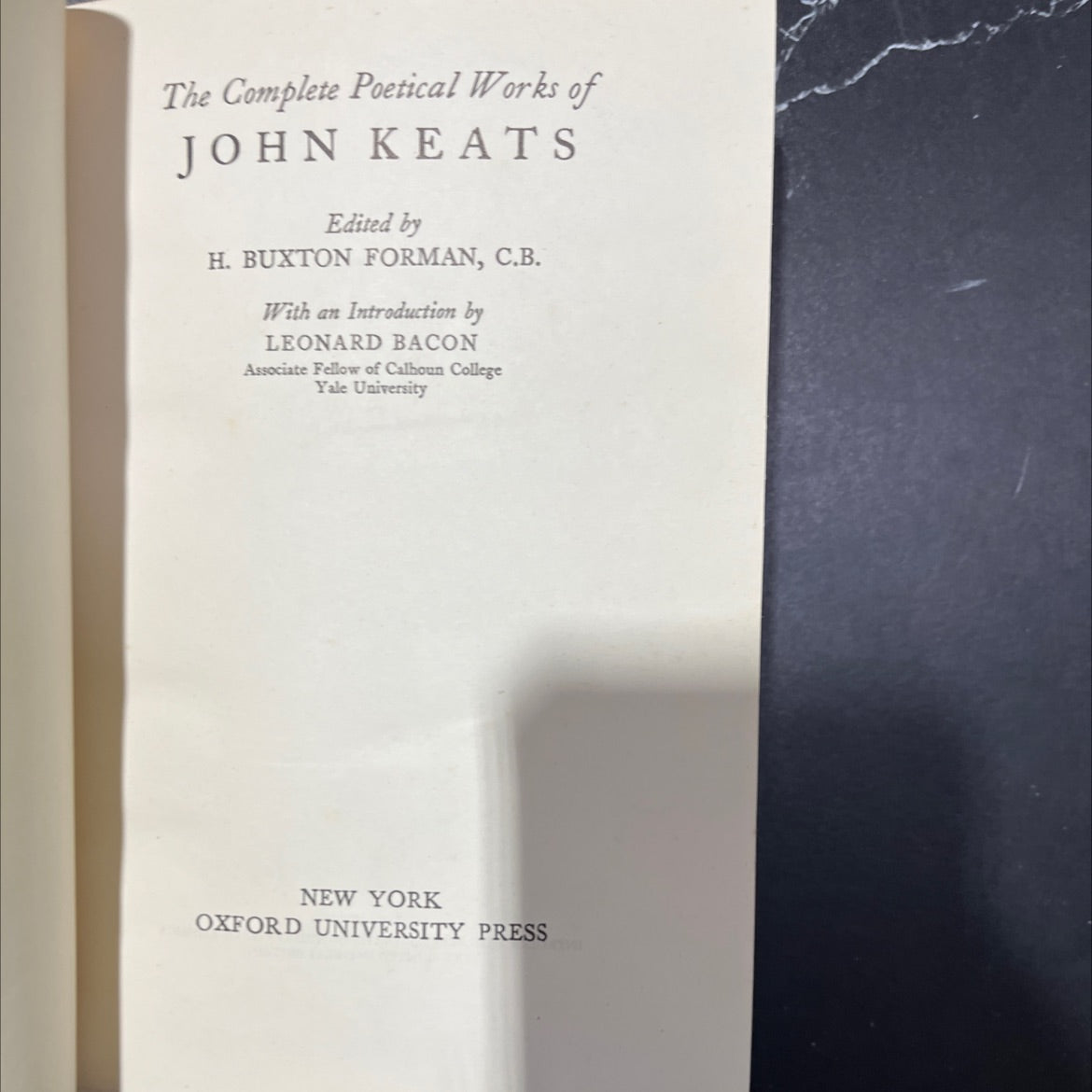 the complete poetical works of john keats book, by john keats, 1970 Hardcover image 2