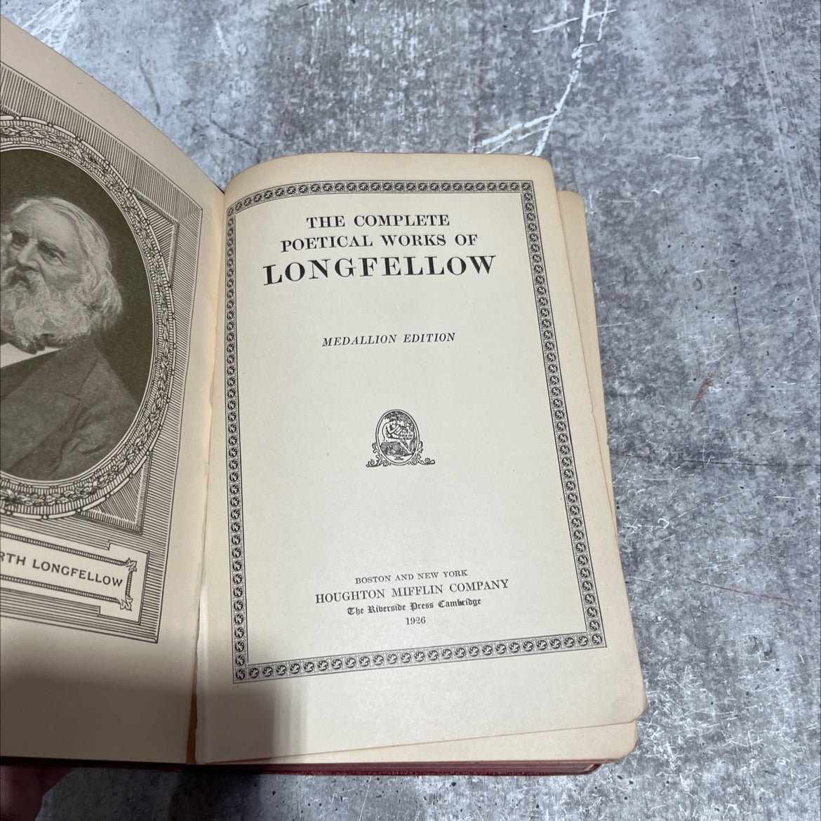 the complete poetical works of longfellow book, by henry wadsworth longfellow, 1926 Hardcover image 2
