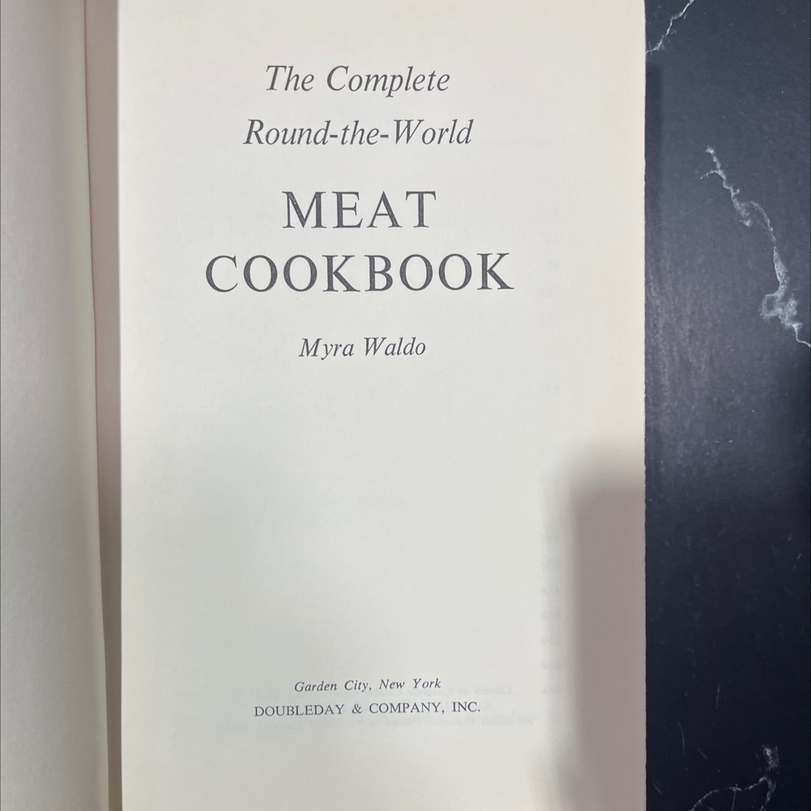 the complete round-the-world meat cookbook book, by Myra Waldo, 2000 Hardcover image 2