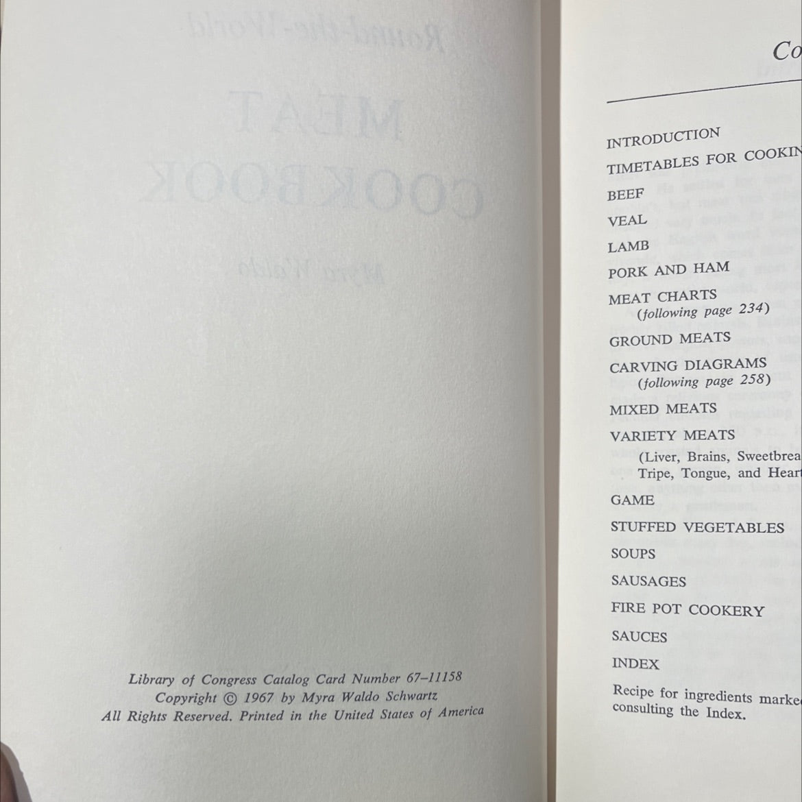 the complete round-the-world meat cookbook book, by Myra Waldo, 2000 Hardcover image 3