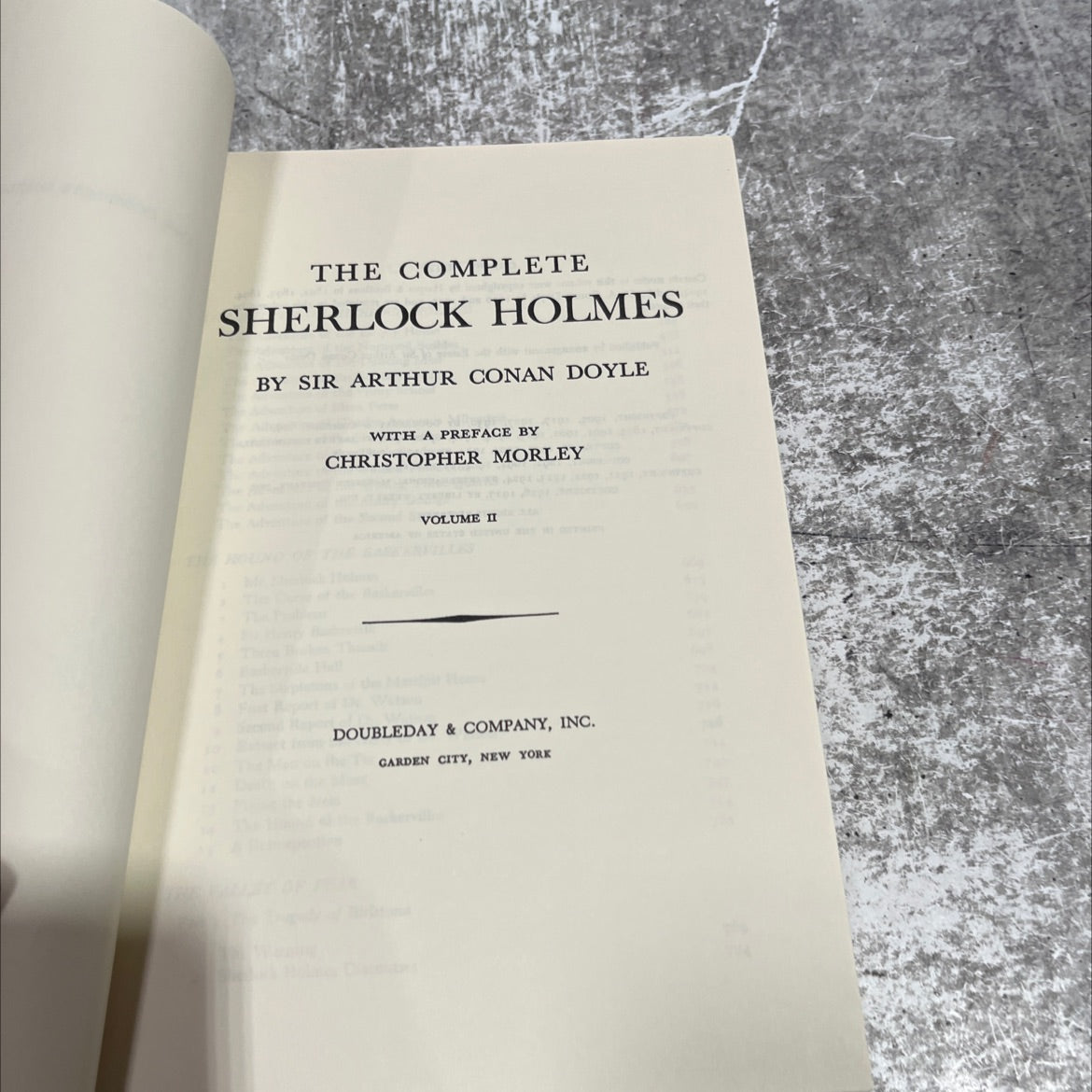 the complete sherlock holmes by sir arthur conan doyle volume ii book, by sir arthur conan doyle, 1927 Hardcover image 2