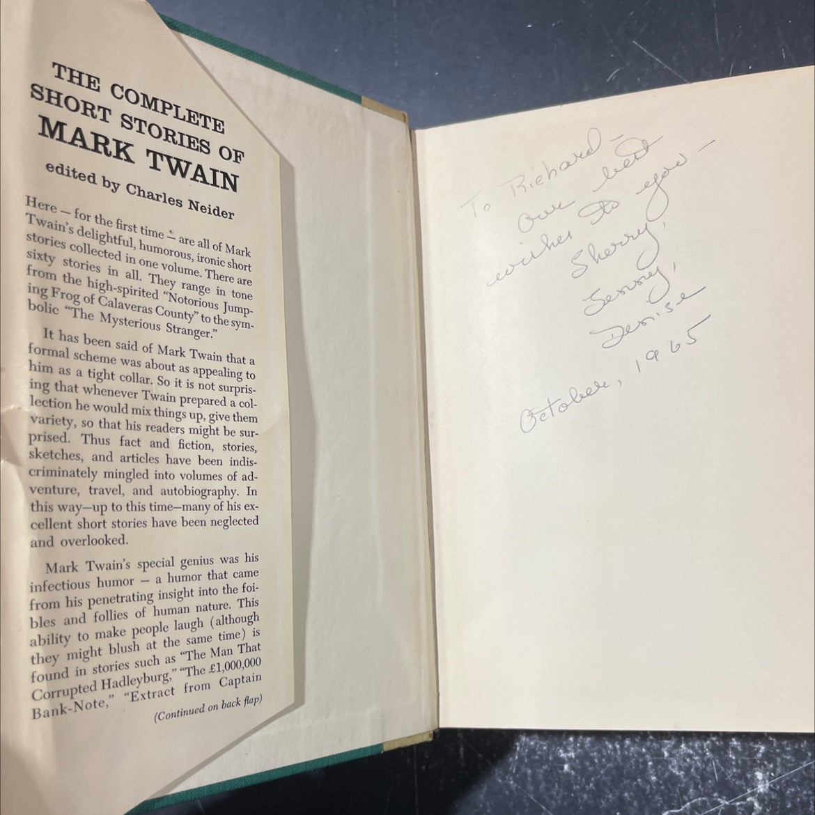 the complete short stories of mark twain now collected for the first time book, by mark twain, 1957 Hardcover image 4