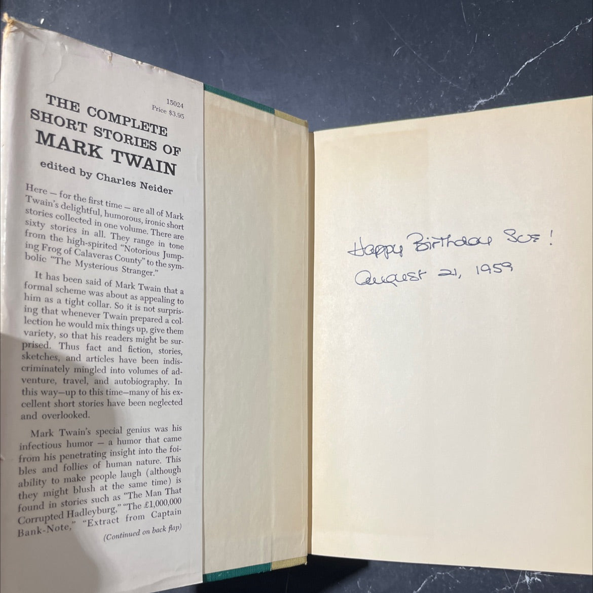 the complete short stories of mark twain now collected for the first time book, by mark twain, 1957 Hardcover image 4