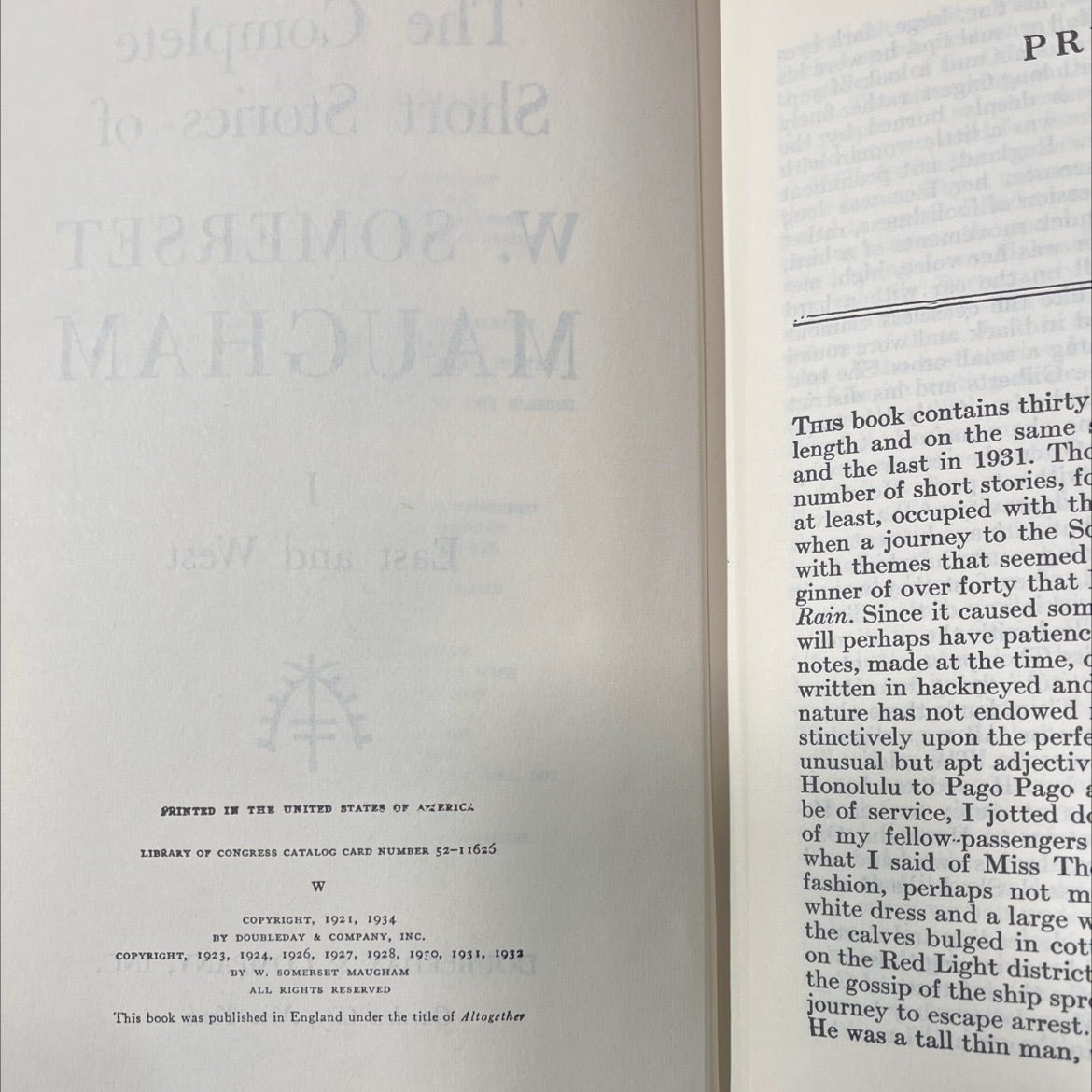 the complete short stories of w. somerset maugham book, by w. somerset maugham, 1970 Hardcover image 3
