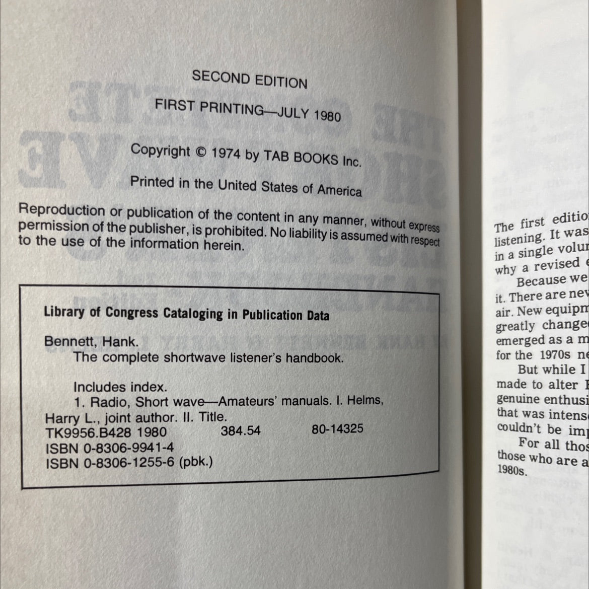 the complete shortwave listener's handbook book, by hank bennett & harry l. helms, 1980 Hardcover image 3