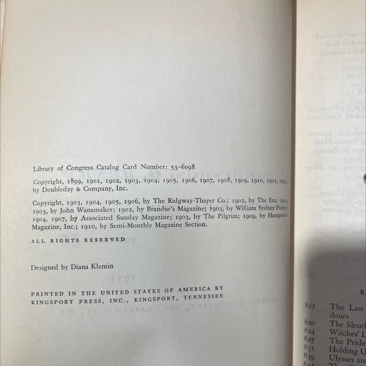 the complete works of henry book, by unknown, 1953 Hardcover image 3