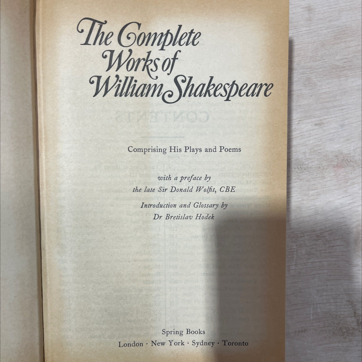 the complete works of william shakespeare comprising his plays and poems book, by william shakespeare, 1971 Hardcover, image 2