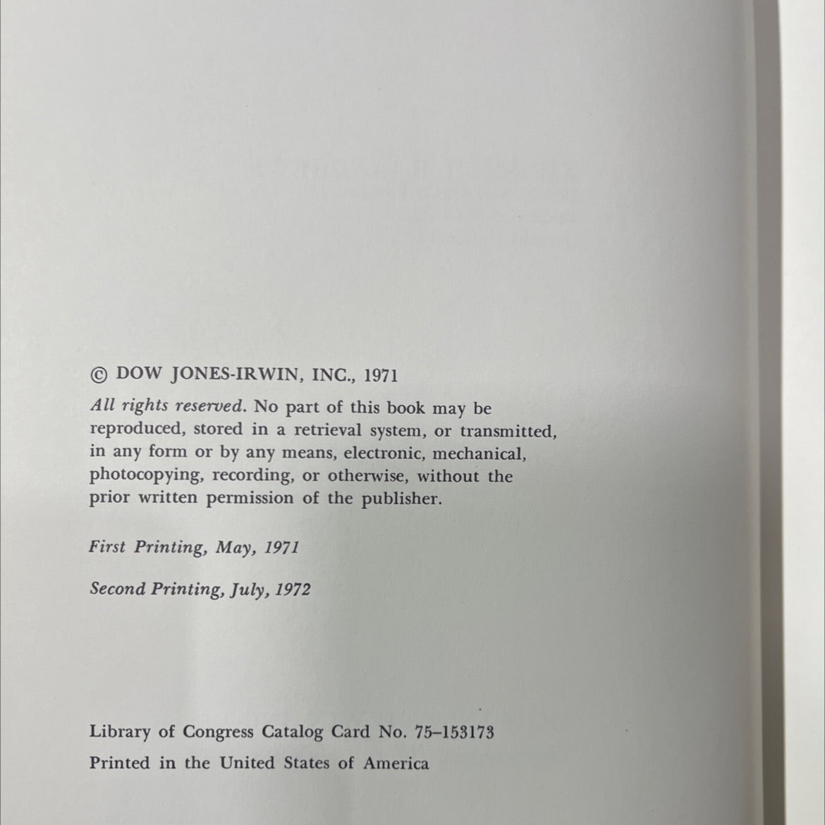 the concept of corporate strategy book, by kenneth r. andrews, 1971 Hardcover image 3