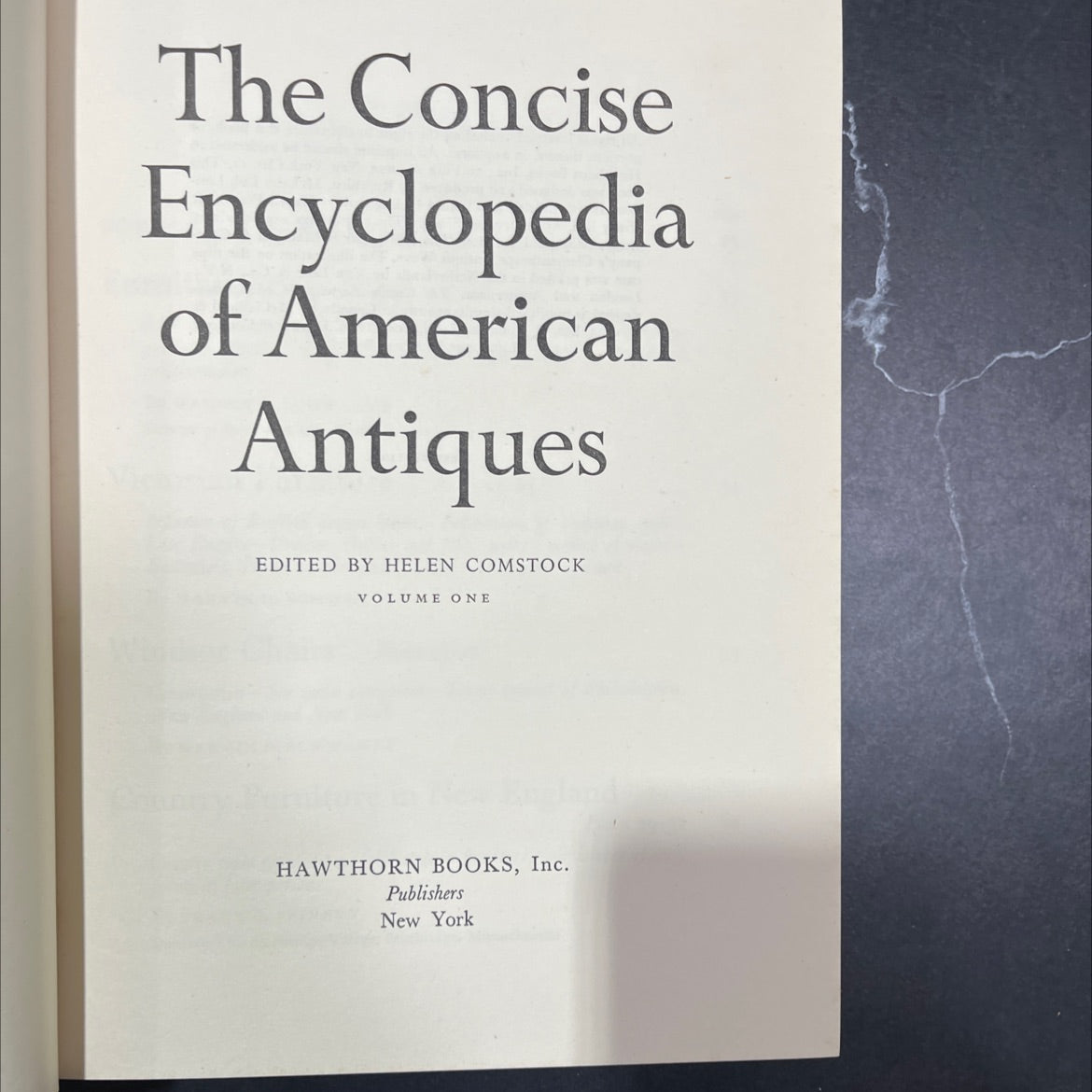 the concise encyclopedia of american antiques book, by helen comstock, 1958 Hardcover image 2