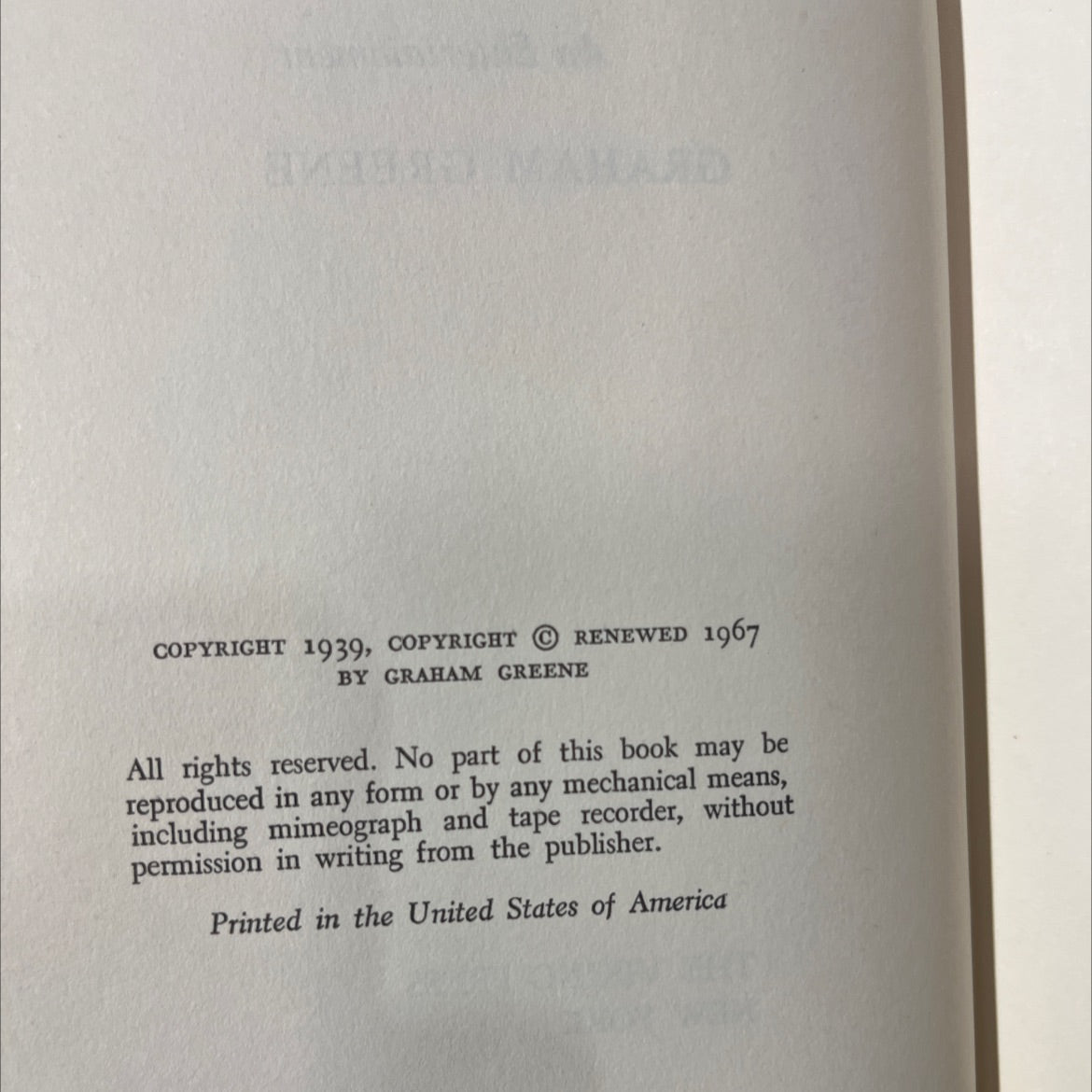 the confidential agent an entertainment book, by graham greene, 1967 Hardcover image 3