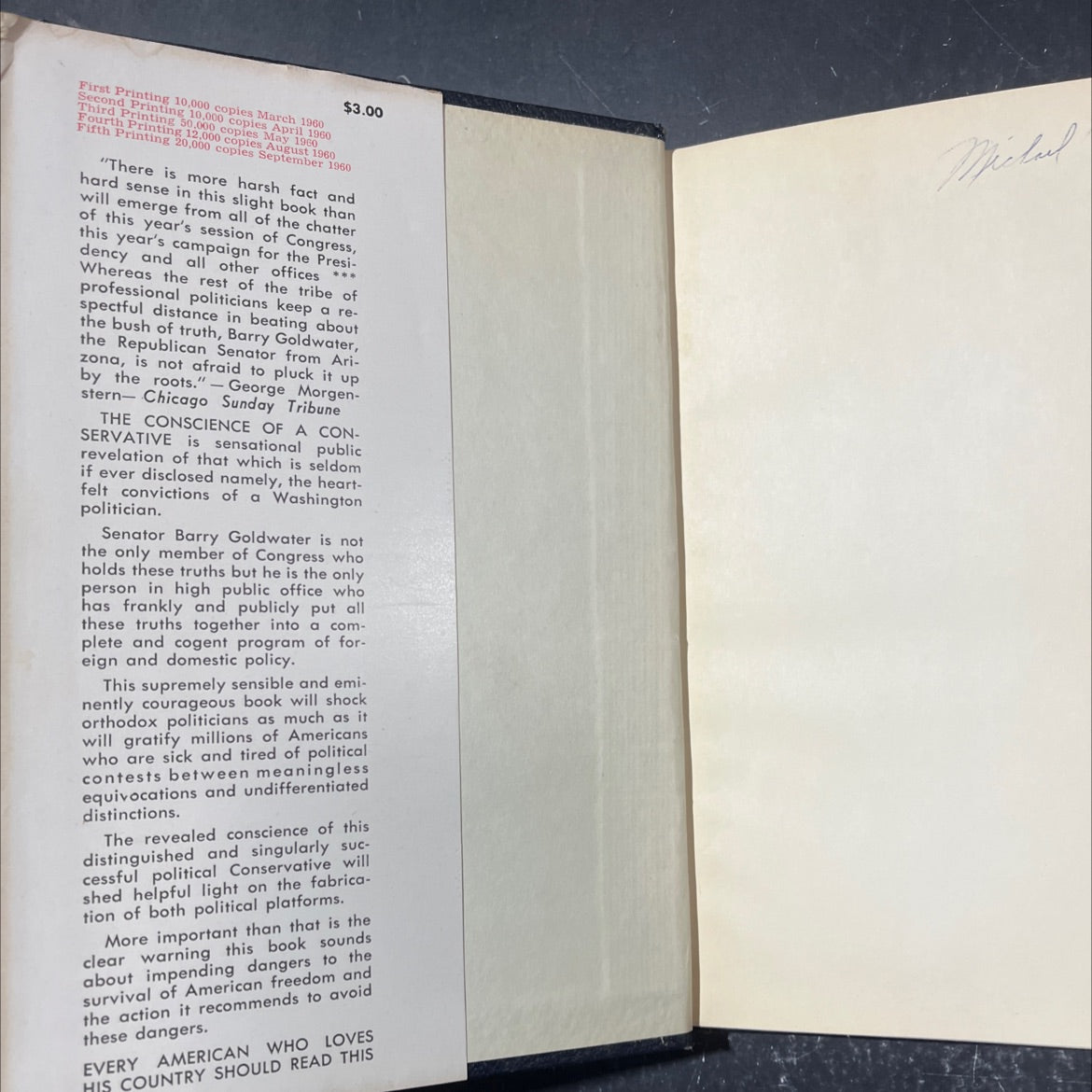 the conscience of a conservative book, by barry goldwater, 1960 Hardcover image 4