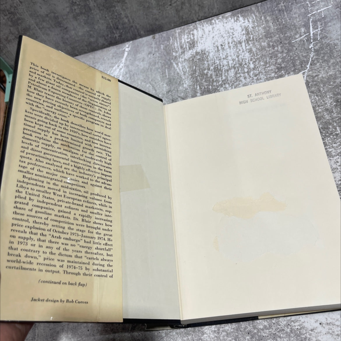 the control of oil book, by john m. blair, 1976 Hardcover image 4
