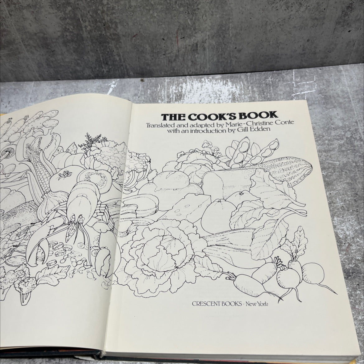 the cook's book book, by Marie-Christine Conte, 1974 Hardcover image 2