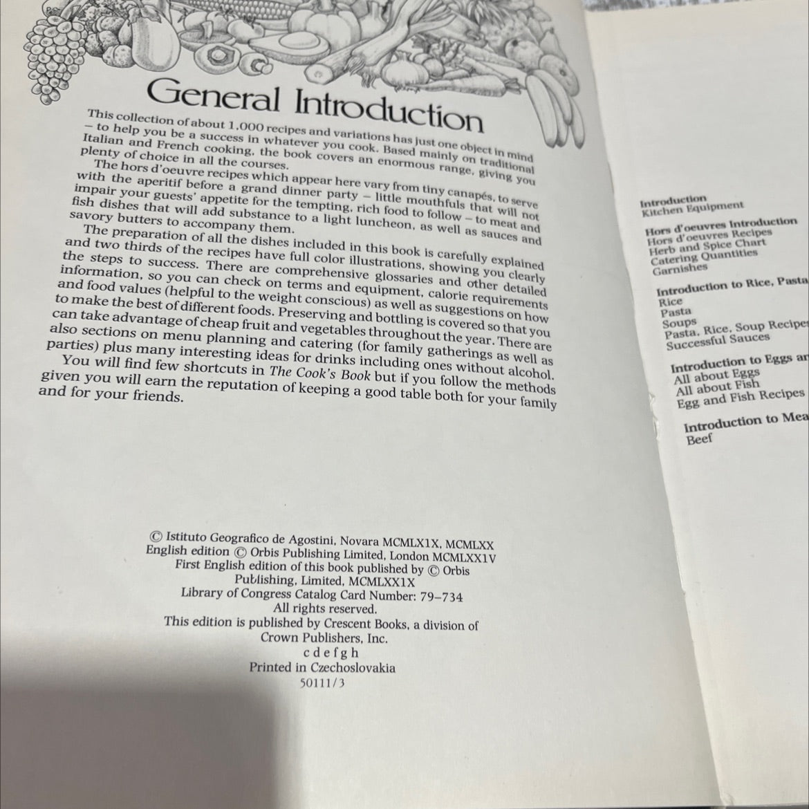 the cook's book book, by Marie-Christine Conte, 1974 Hardcover image 3