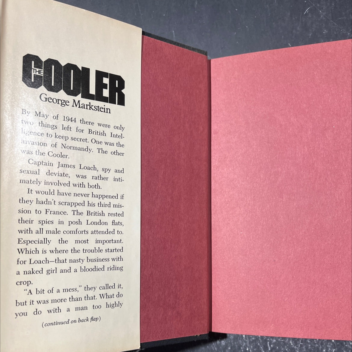 the cooler book, by george markstein, 1974 Hardcover image 4