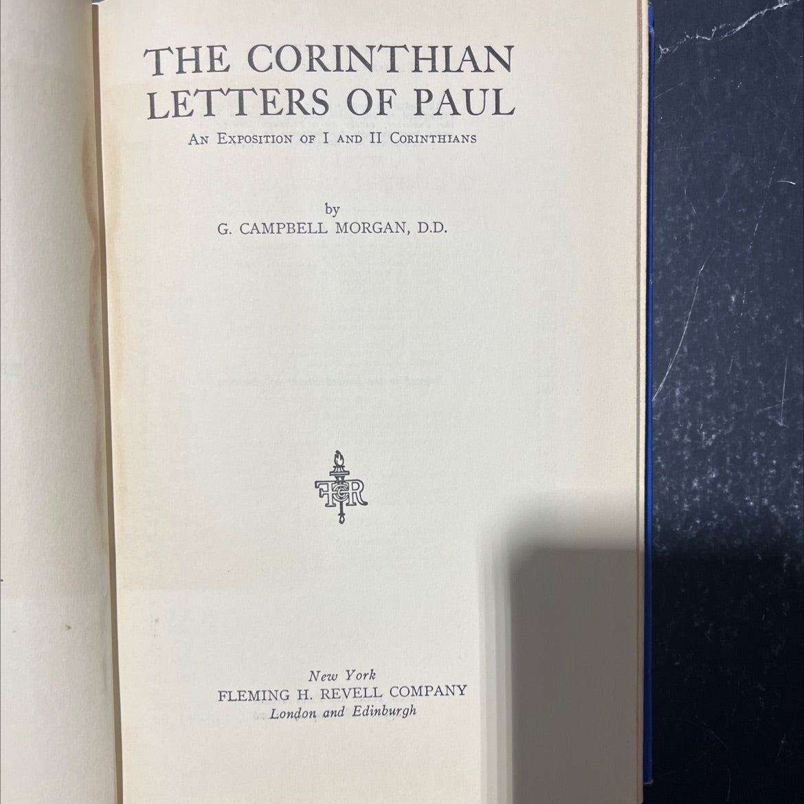 the corinthian letters of paul an exposition of i and ii corinthians book, by g. campbell morgan, d.d., 1946 Hardcover image 2