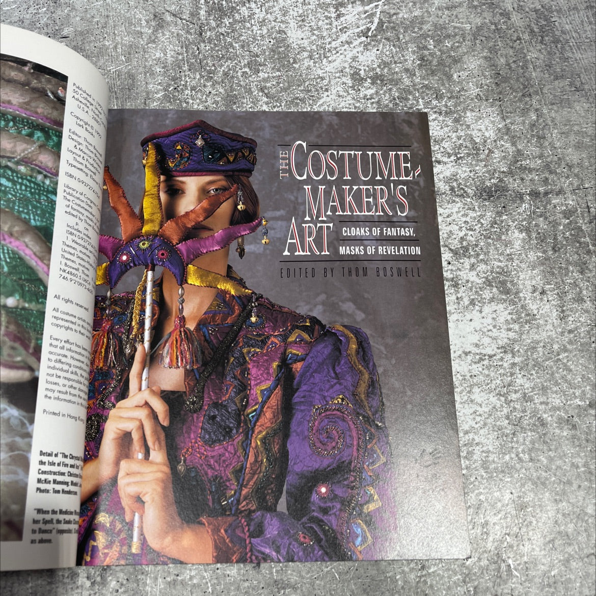 the costumemaker's art: cloaks of fantasy, masks of revelation book, by Thom Boswell, 1992 Paperback image 2