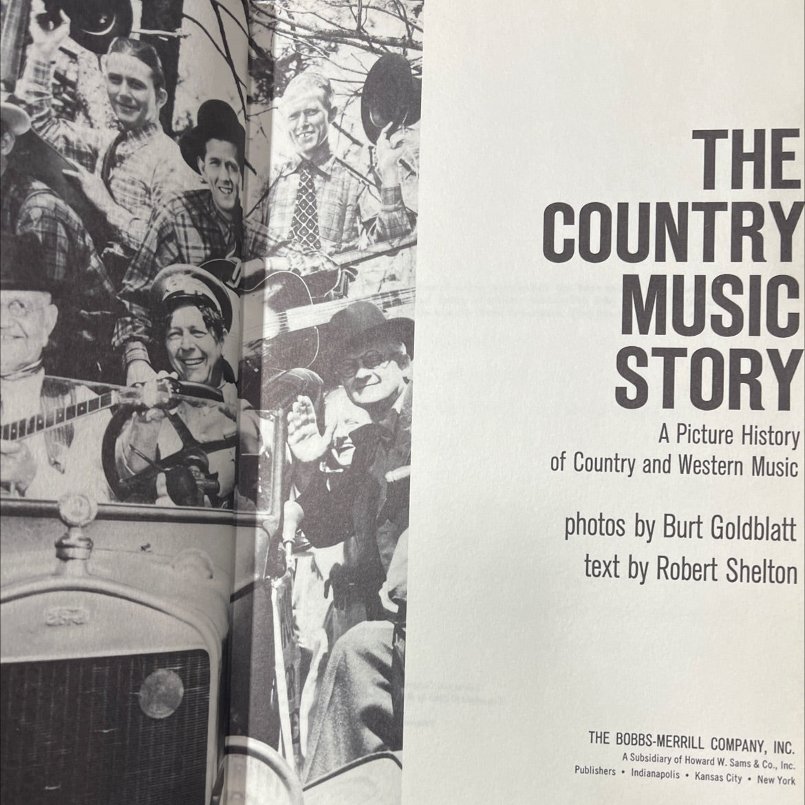 the country music story book, by Robert Shelton, 1966 Hardcover image 2