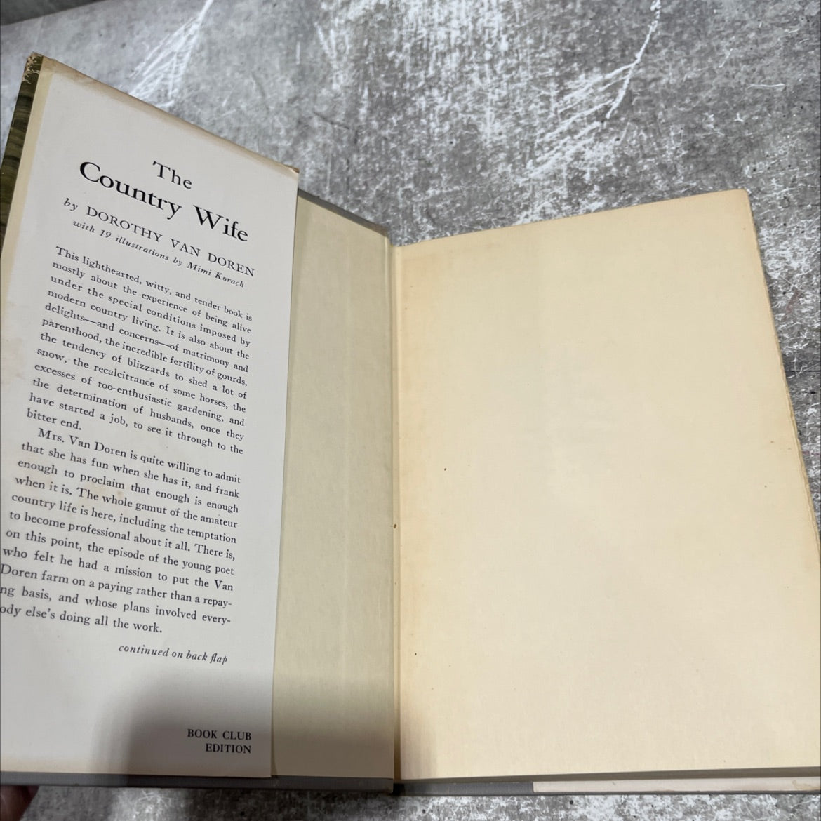 the country wife book, by dorothy van doren, 1950 Hardcover image 4