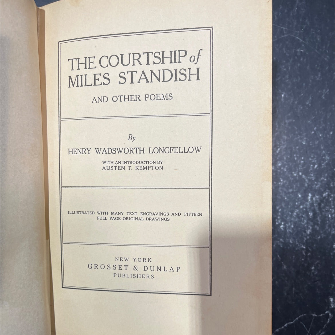 the courtship of miles standish and other poems book, by henry wadsworth longfellow, 1910 Hardcover image 2