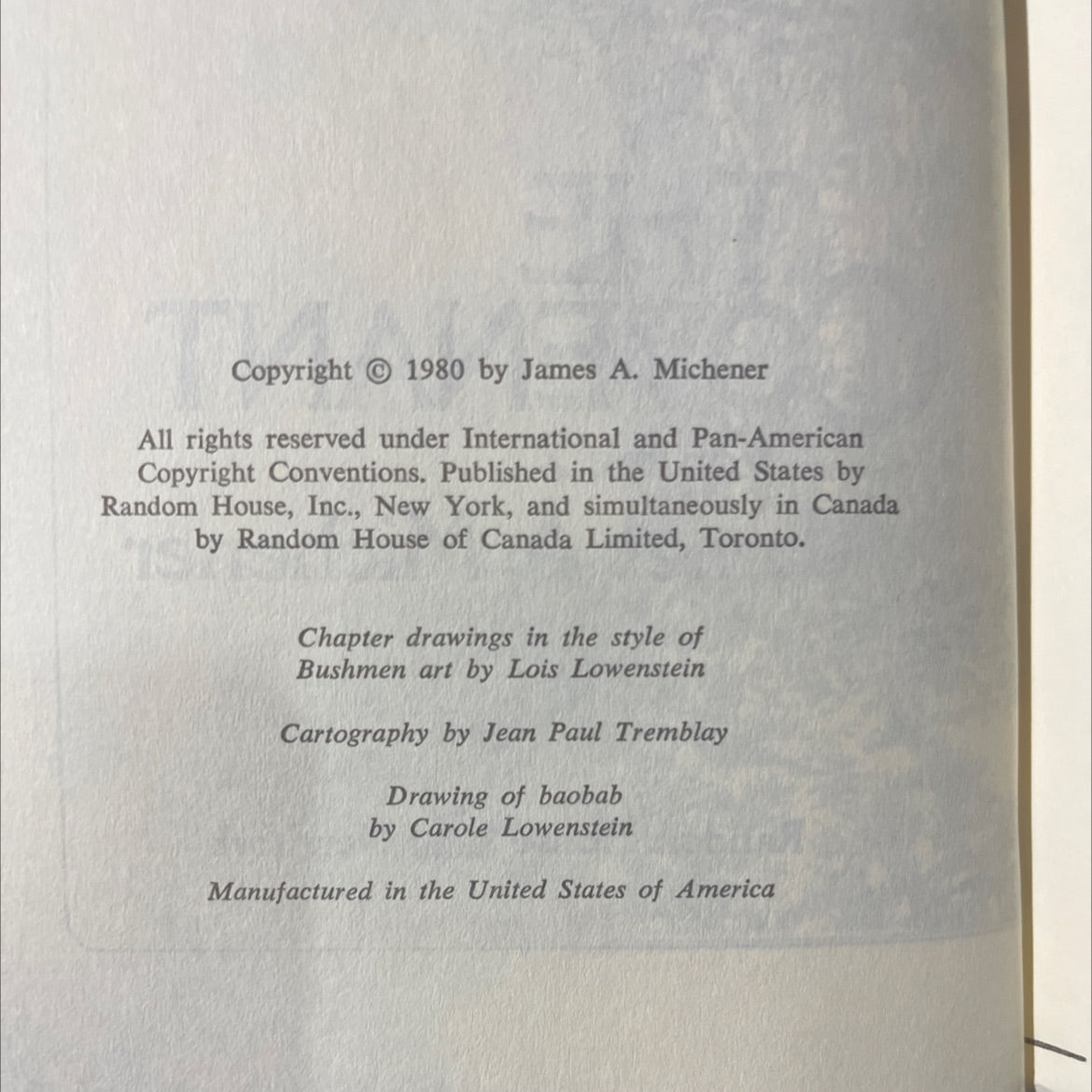 the covenant volume 2 book, by james a. michener, 1980 Hardcover image 3